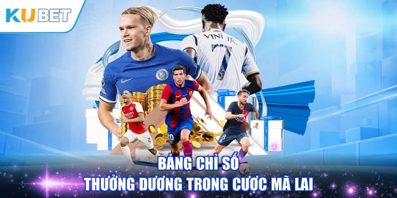 Bảng chỉ số thưởng dương trong cược Mã Lai
