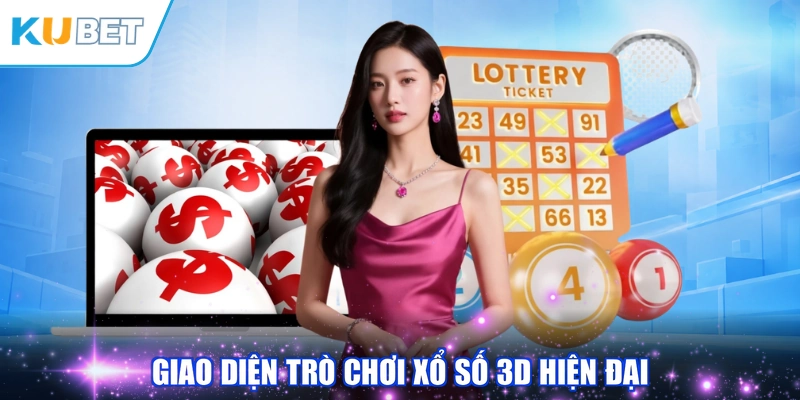 Giao diện trò chơi xổ số 3D hiện đại