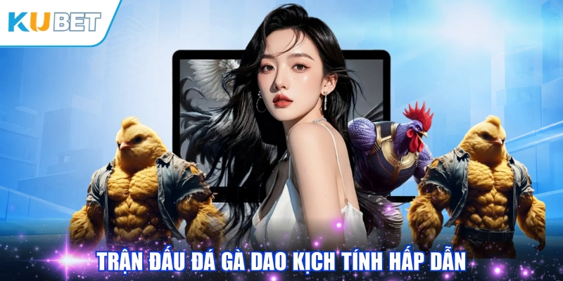 Trận đấu đá gà dao kịch tính hấp dẫn